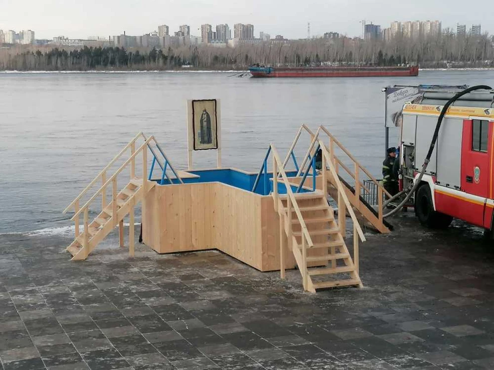 На Крещение организуют 3 купели в Красноярске и одну в Берёзовке  