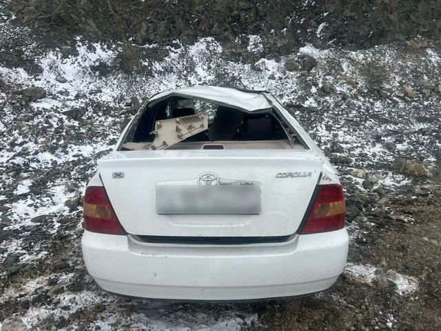 В Республики Алтай на трассе перевернулся автомобиль с детьми