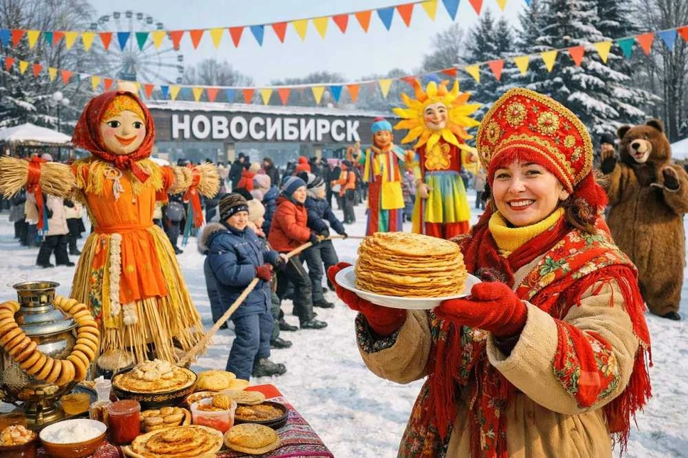 В Новосибирске Масленицу отпразднуют в парках и дворах