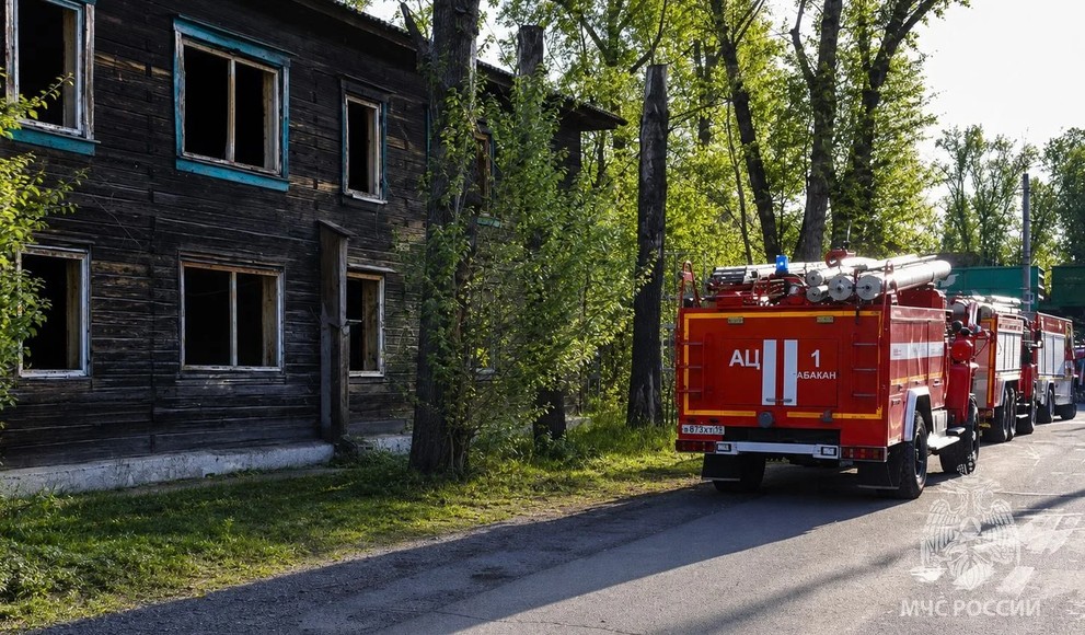 За день в Абакане потушили два пожара