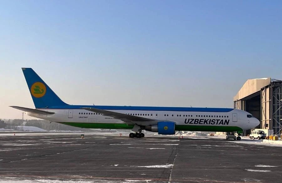 Самолёт Uzbekistan Airways аварийно севший в Красноярске вернули в строй